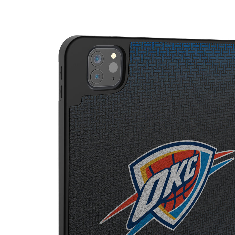 Oklahoma City Thunder Personalized Linen iPad Tablet Case for Apple iPad Back.Jpg