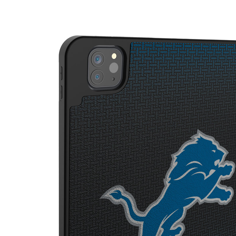 Detroit Lions Linen iPad Tablet Case Back.Jpg