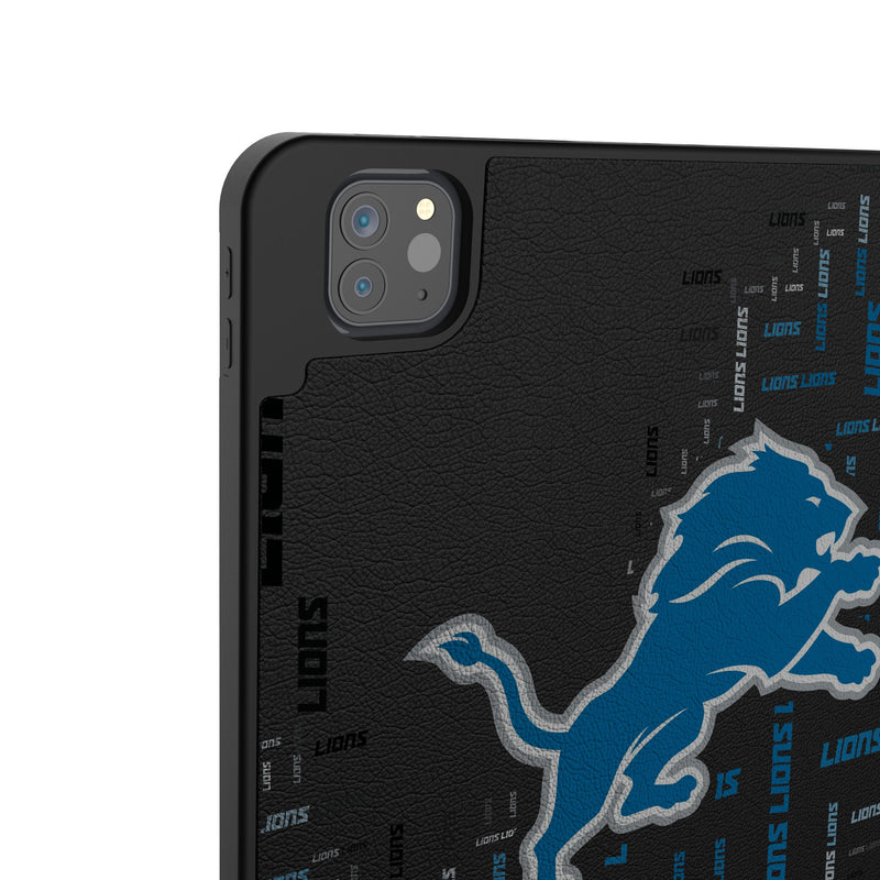 Detroit Lions Quadtile iPad Tablet Case Back.Jpg