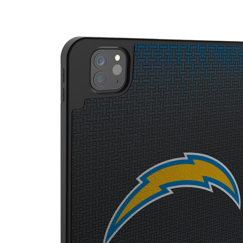 Los Angeles Chargers Linen iPad Tablet Case for Apple iPad Back.Jpg