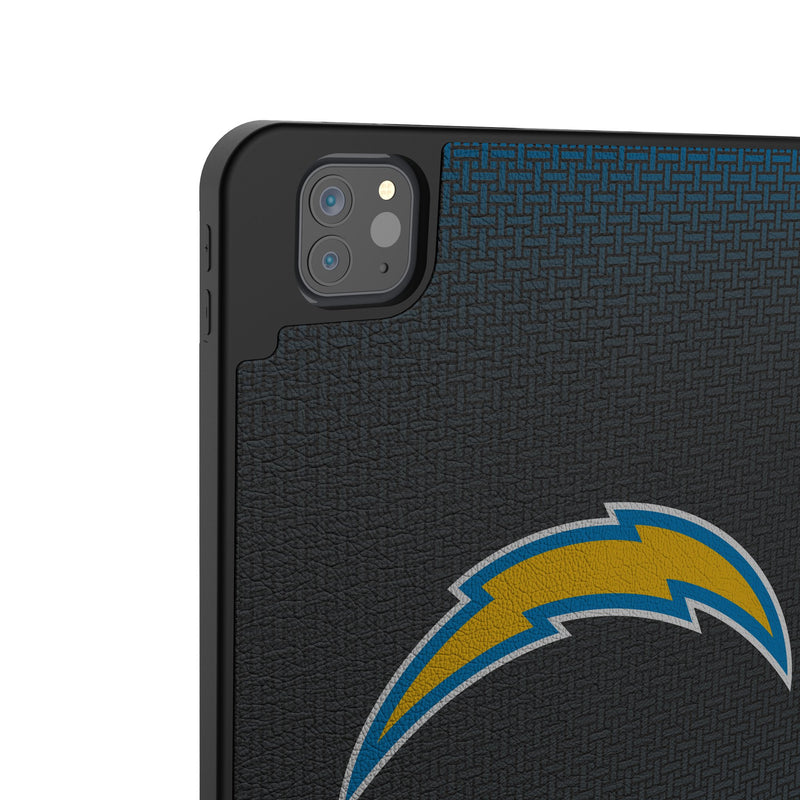 Los Angeles Chargers Personalized Linen iPad Tablet Case for Apple iPad Back.Jpg
