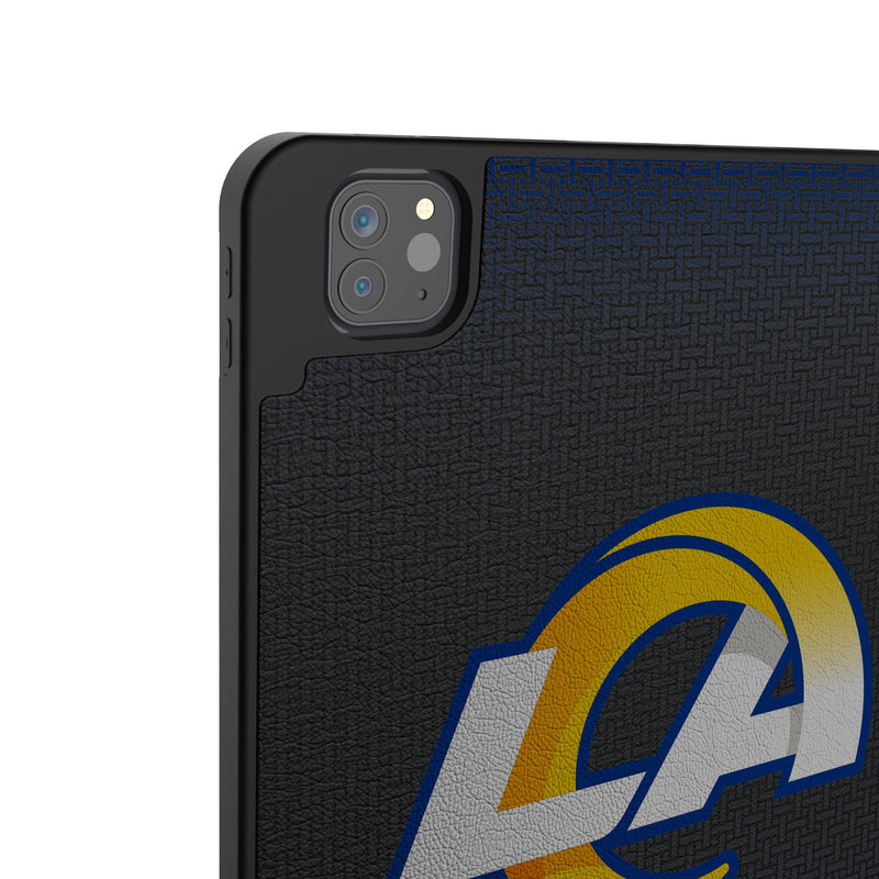 Los Angeles Rams Linen iPad Tablet Case for Apple iPad Back.Jpg