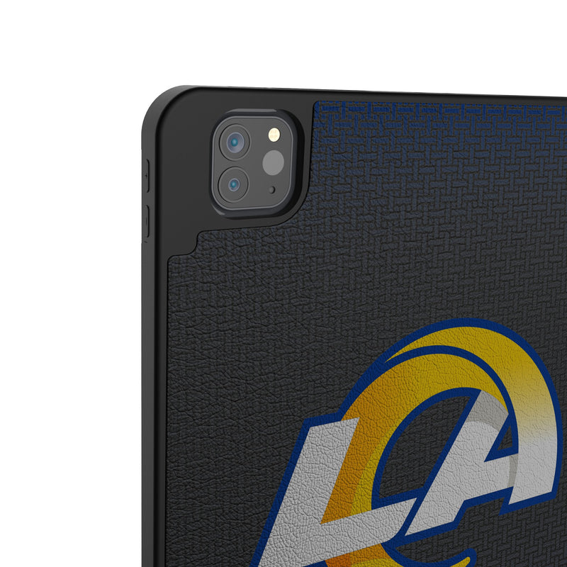 Los Angeles Rams Personalized Linen iPad Tablet Case for Apple iPad Back.Jpg