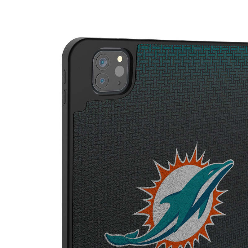 Miami Dolphins Personalized Linen iPad Tablet Case for Apple iPad Back.Jpg