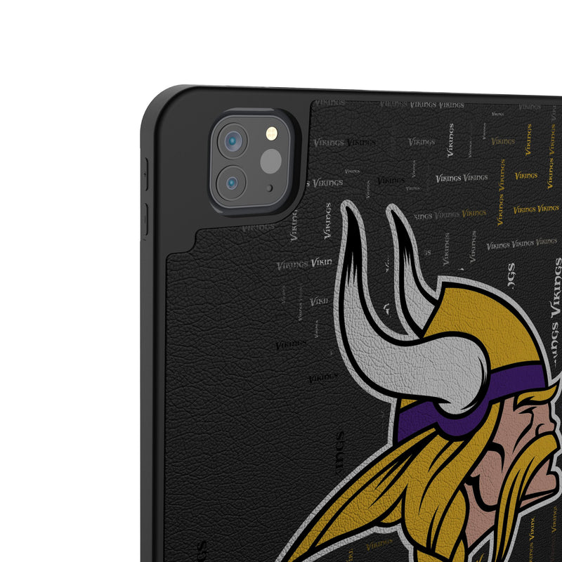 Minnesota Vikings Quadtile iPad Tablet Case for Apple iPad Back.Jpg