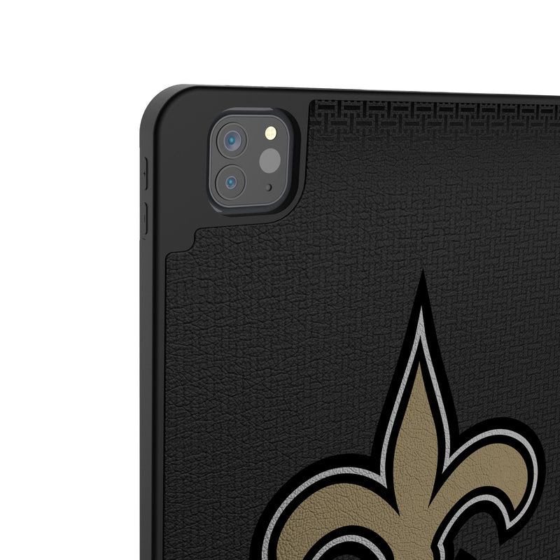 New Orleans Saints Linen iPad Tablet Case Back.Jpg