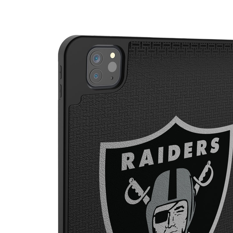 Las Vegas Raiders Personalized Linen iPad Tablet Case for Apple iPad Back.Jpg