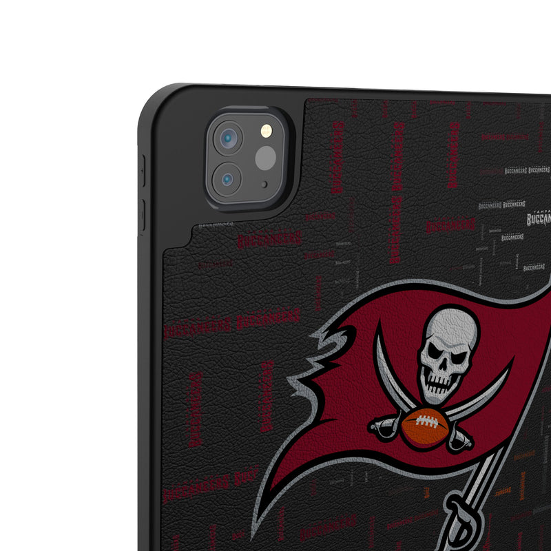 Tampa Bay Buccaneers Quadtile iPad Tablet Case Back.Jpg