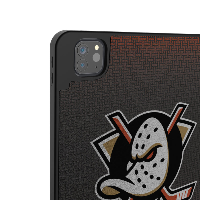 Anaheim Ducks Personalized Linen iPad Tablet Case for Apple iPad Back.Jpg
