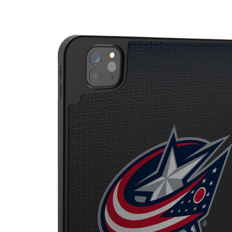 Columbus Blue Jackets Linen iPad Tablet Case for Apple iPad Back.Jpg