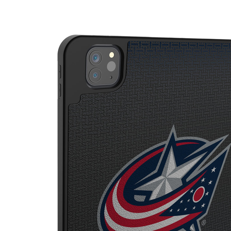 Columbus Blue Jackets Personalized Linen iPad Tablet Case for Apple iPad Back.Jpg
