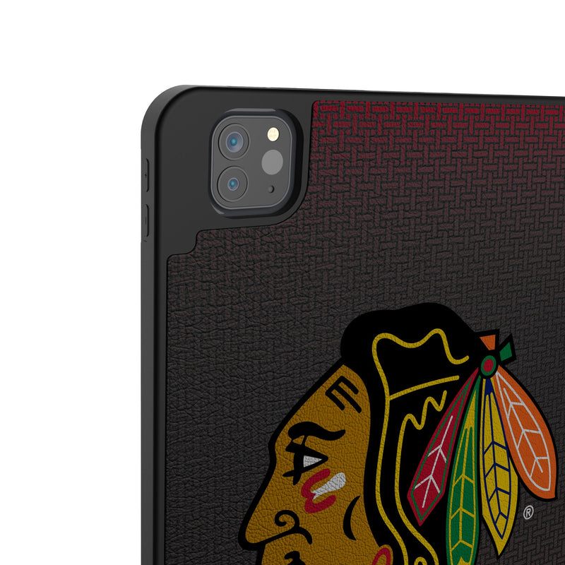 Chicago Blackhawks Linen iPad Tablet Case for Apple iPad Back.Jpg