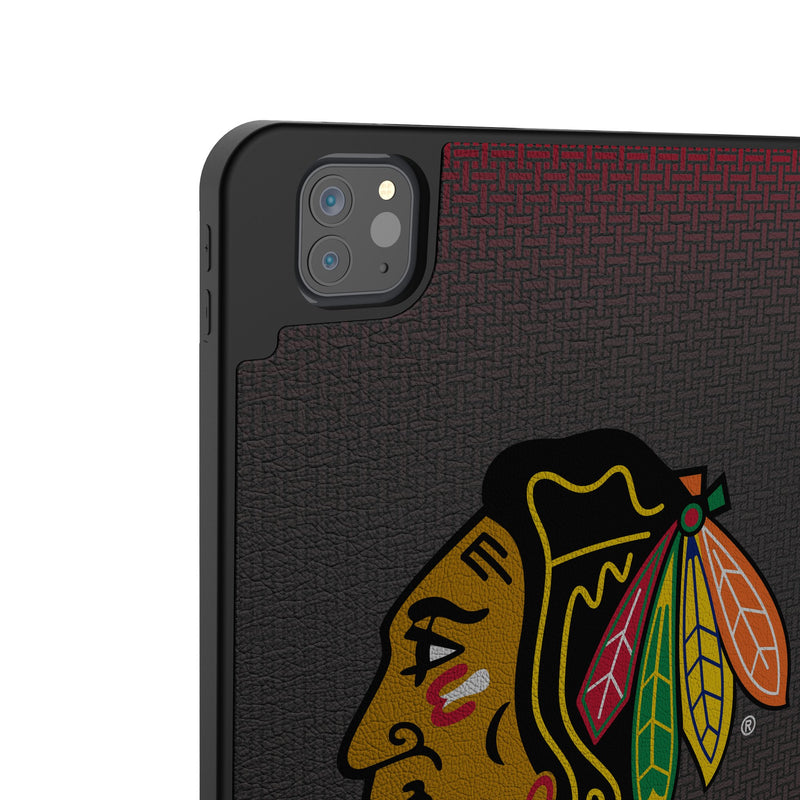 Chicago Blackhawks Personalized Linen iPad Tablet Case for Apple iPad Back.Jpg