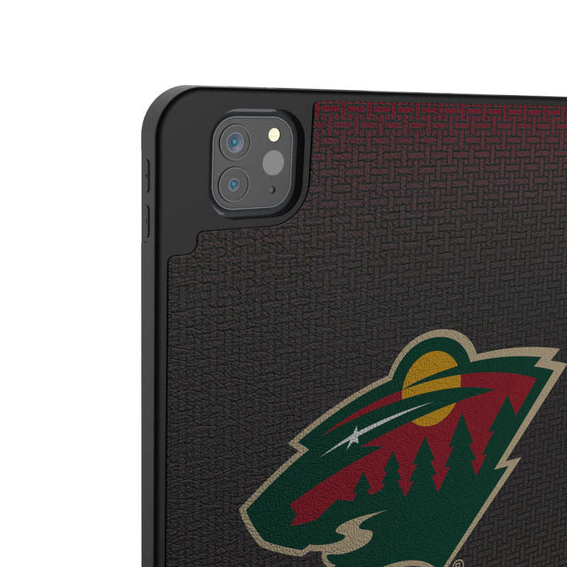 Minnesota Wild Personalized Linen iPad Tablet Case for Apple iPad Back.Jpg