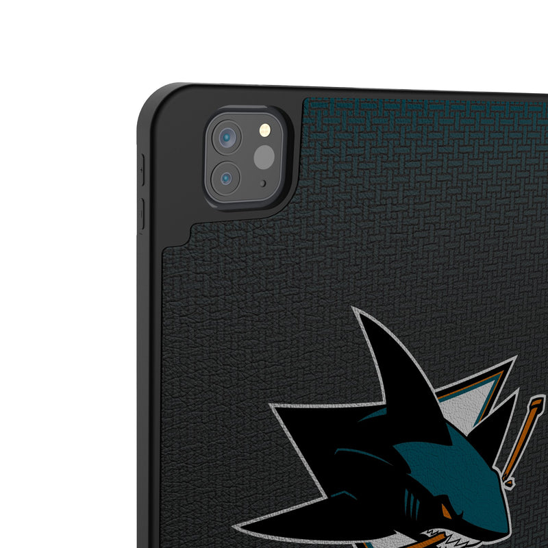 San Jose Sharks Linen iPad Tablet Case for Apple iPad Back.Jpg