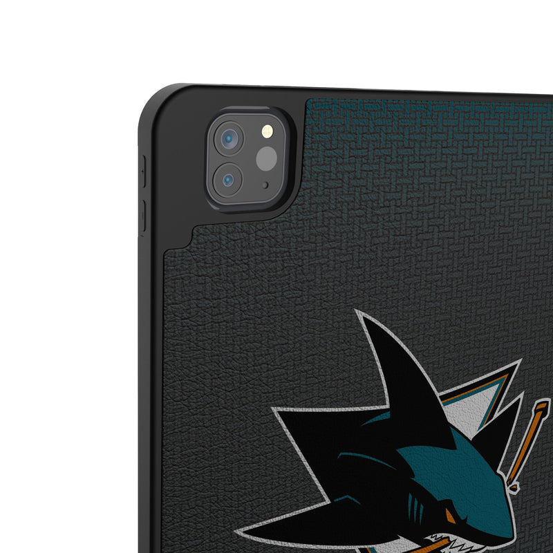 San Jose Sharks Personalized Linen iPad Tablet Case for Apple iPad Back.Jpg