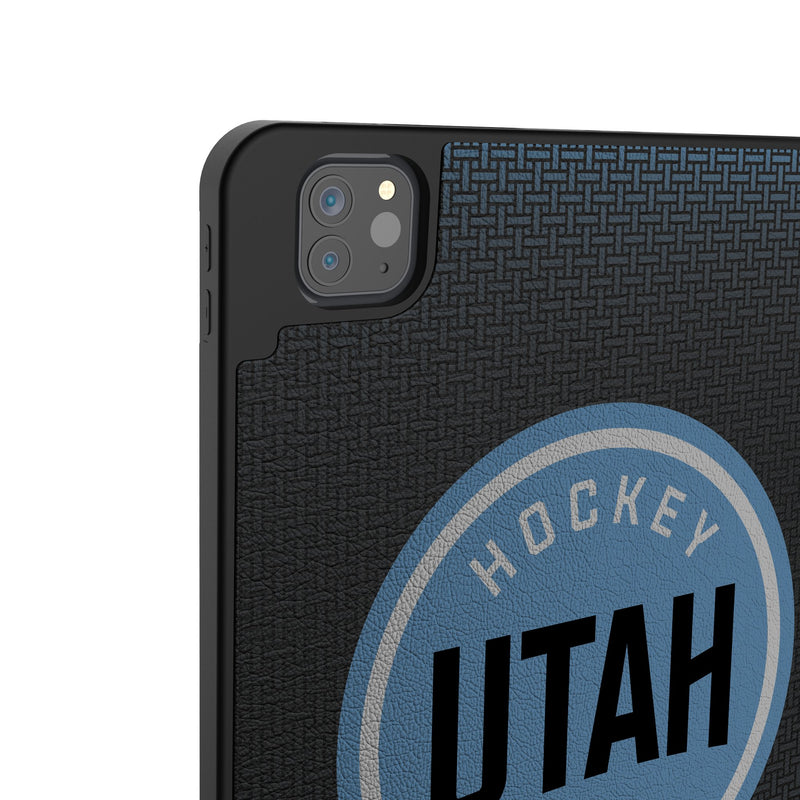 Utah Hockey Club Linen iPad Tablet Case Back.Jpg