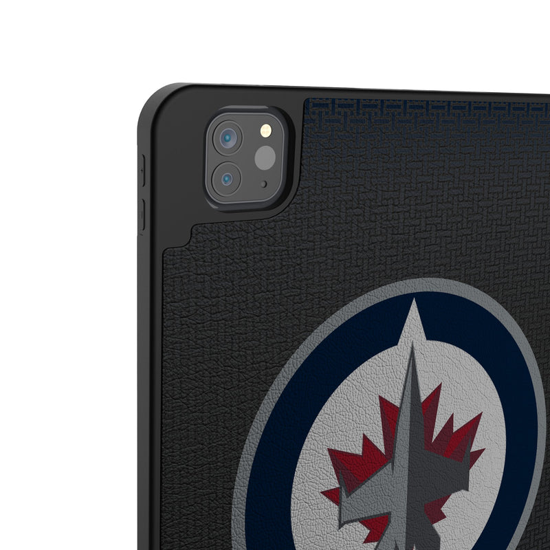Winnipeg Jets Linen iPad Tablet Case for Apple iPad Back.Jpg