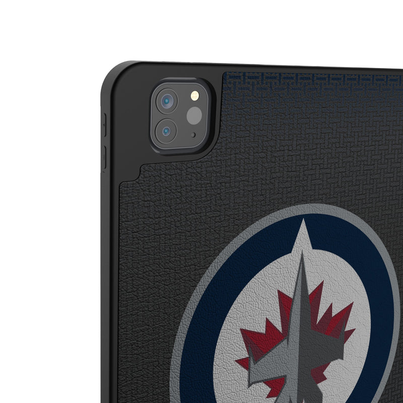 Winnipeg Jets Personalized Linen iPad Tablet Case for Apple iPad Back.Jpg