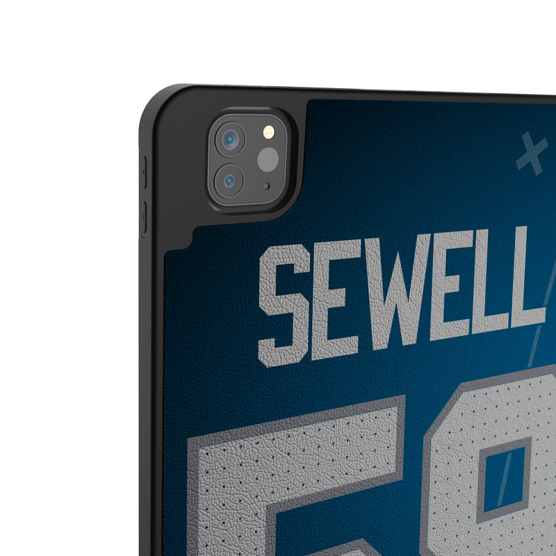 Penei Sewell Detroit Lions 58 Ready iPad Tablet Case for Apple iPad Back.Jpg