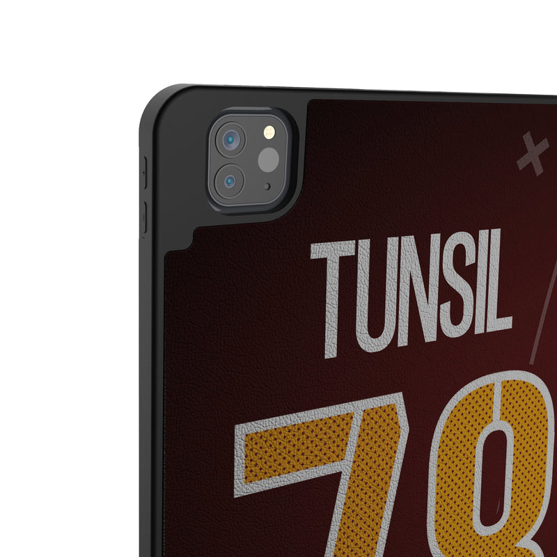 Laremy Tunsil Washington Commanders 78 Game Tactic iPad Tablet Case for Apple iPad Back.Jpg