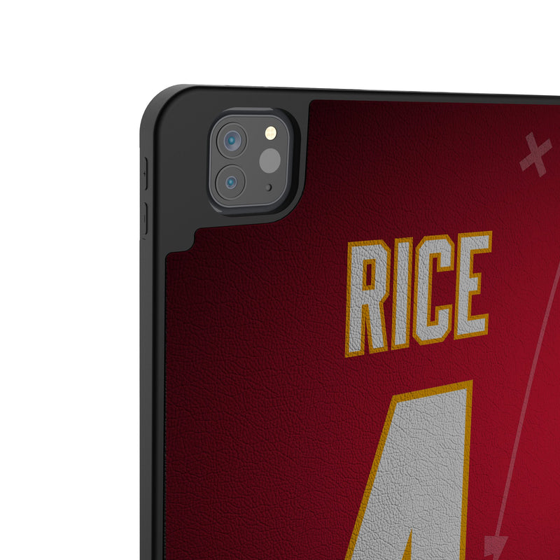 Rashee Rice Kansas City Chiefs 4 Ready iPad Tablet Case for Apple iPad Back.Jpg