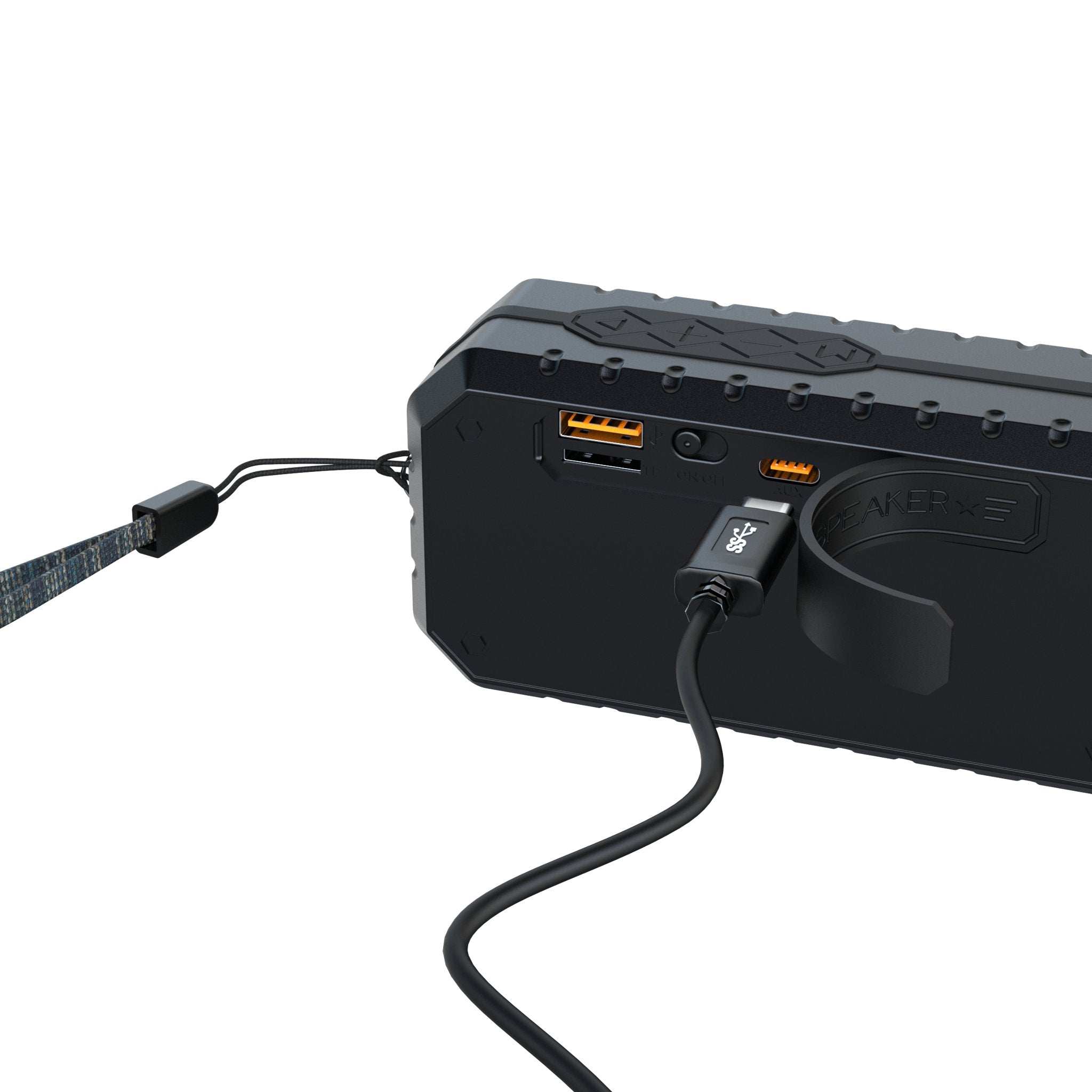 LA Dodgers Endzone Solid Bluetooth Speaker Ports.Jpg