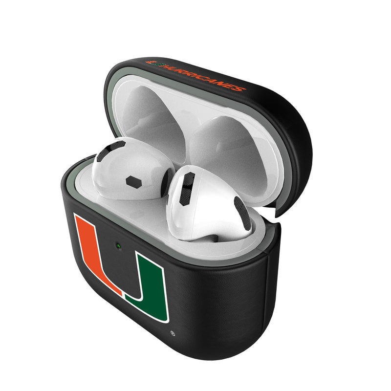 University of Miami Hurricanes Insignia AirPods AirPod Case Cover Pods.Jpg