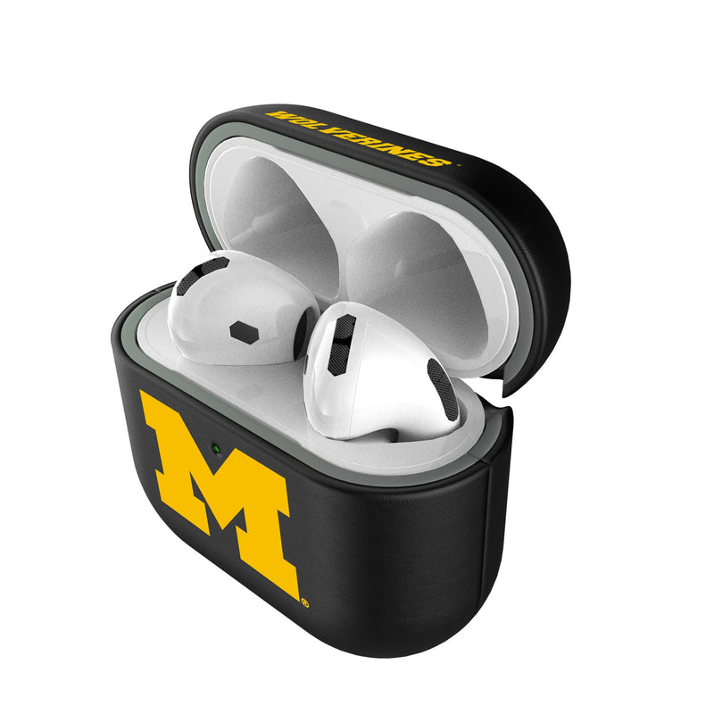 University of Michigan Wolverines Insignia AirPods AirPod Case Cover Pods.Jpg