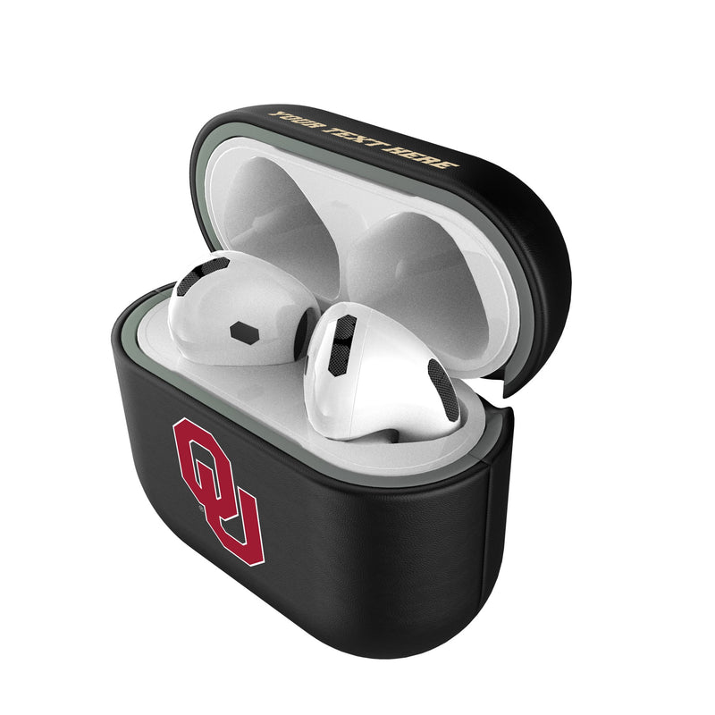 University of Oklahoma Sooners Personalized Insignia AirPods AirPod Case Cover Pods.Jpg
