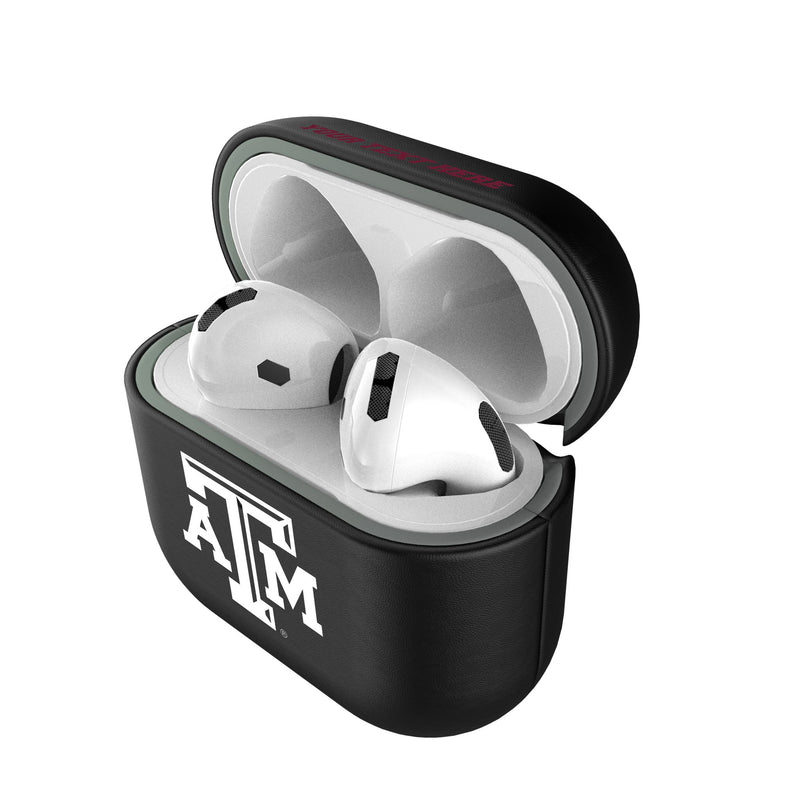 Texas A&M University Aggies Personalized Insignia AirPods AirPod Case Cover Pods.Jpg