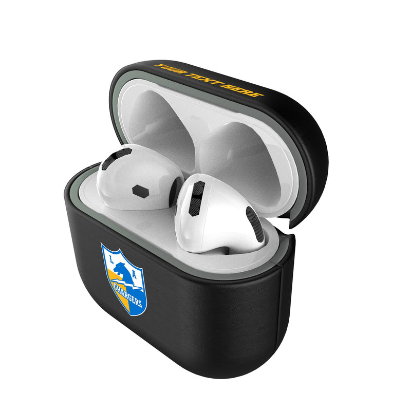 Los Angeles Chargers Historic Collection Personalized Insignia AirPods AirPod Case Cover Pods.Jpg
