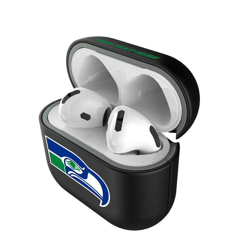 Seattle Seahawks Historic Collection Personalized Insignia AirPods AirPod Case Cover Pods.Jpg