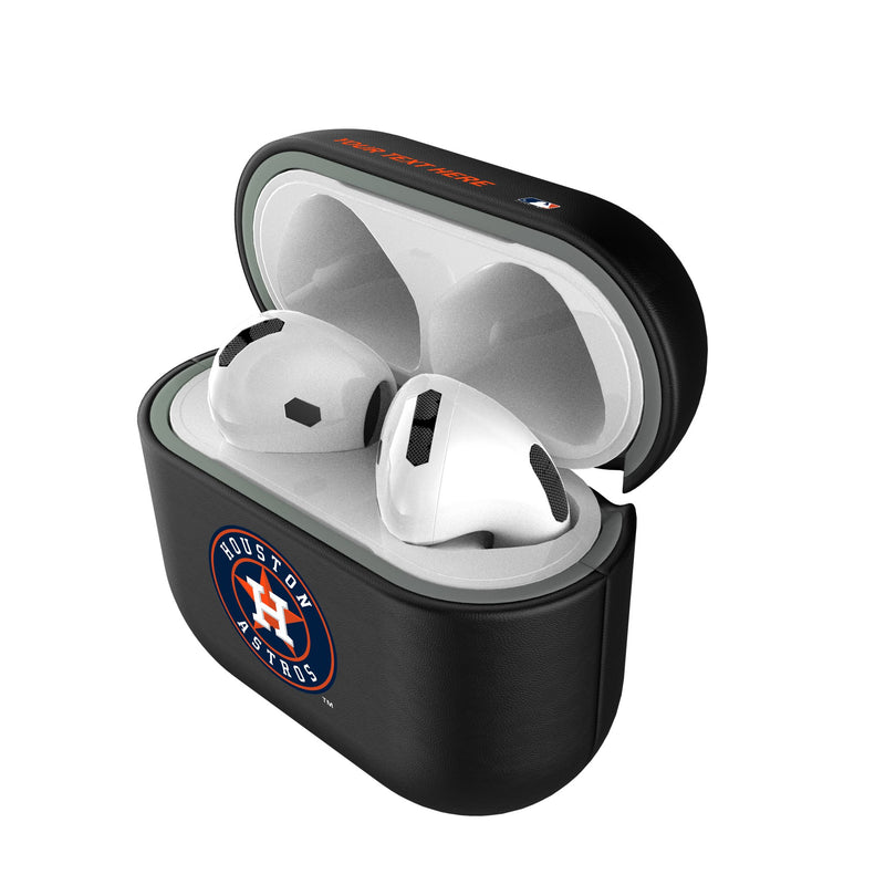 Houston Astros Personalized Insignia AirPods AirPod Case Cover Pods.Jpg