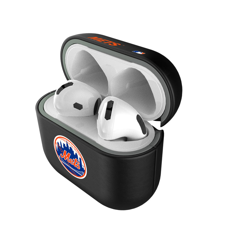 New York Mets Insignia AirPods AirPod Case Cover Pods.Jpg