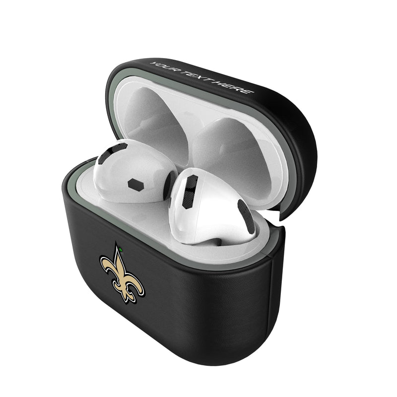 New Orleans Saints Personalized Insignia AirPods AirPod Case Cover Pods.Jpg