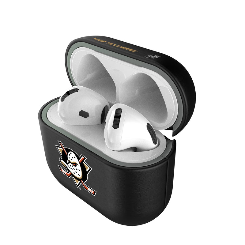 Anaheim Ducks Personalized Insignia AirPods AirPod Case Cover Pods.Jpg