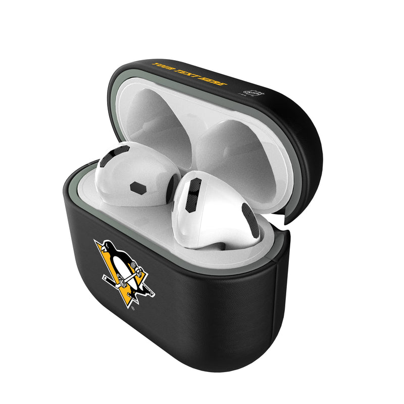 Pittsburgh Penguins Personalized Insignia AirPods AirPod Case Cover Pods.Jpg