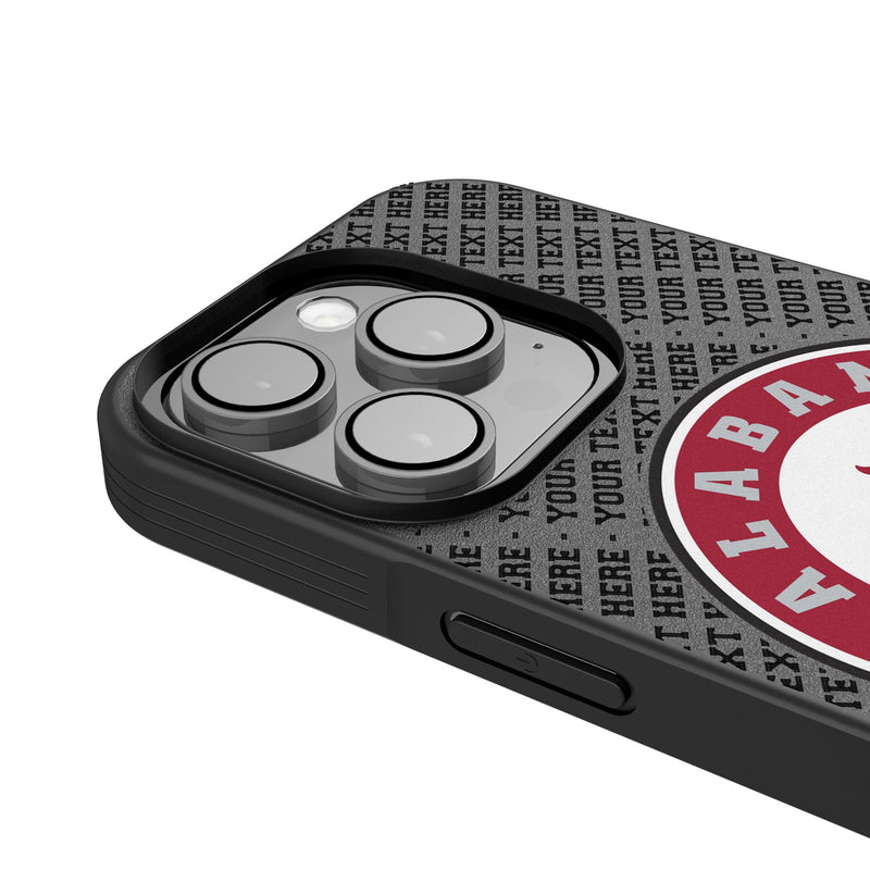 University of Alabama Crimson Tide Personalized EndZone Plus iPhone Bump Phone Case for Apple iPhone Detail.Jpg