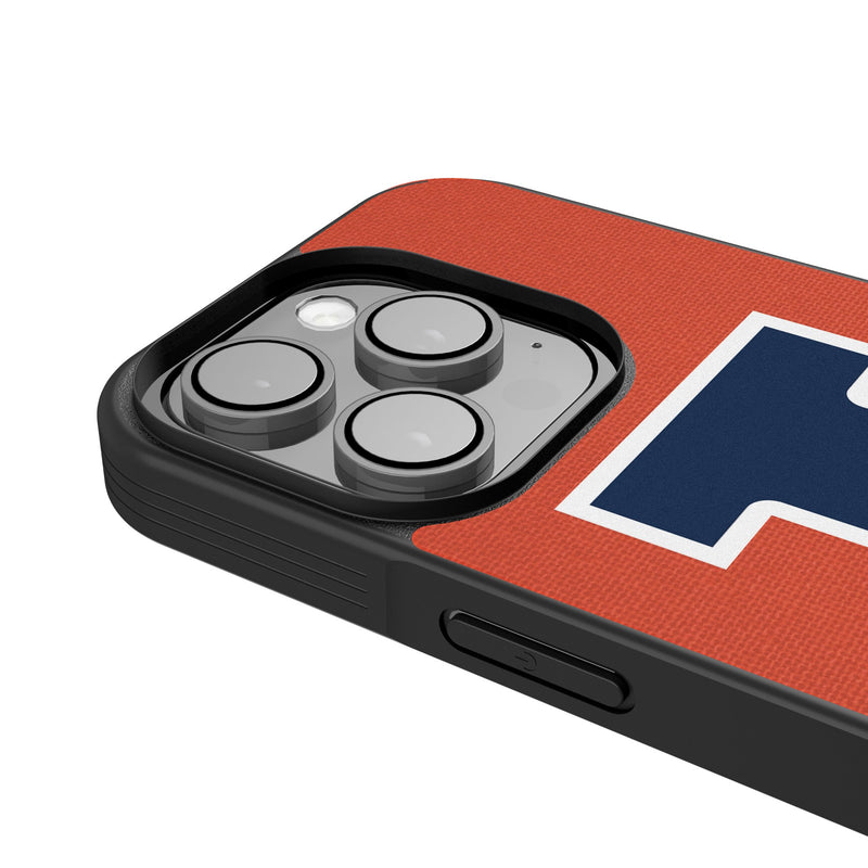 University of Illinois Fighting Illini Personalized Stripe iPhone Bump Phone Case for Apple iPhone Detail.Jpg