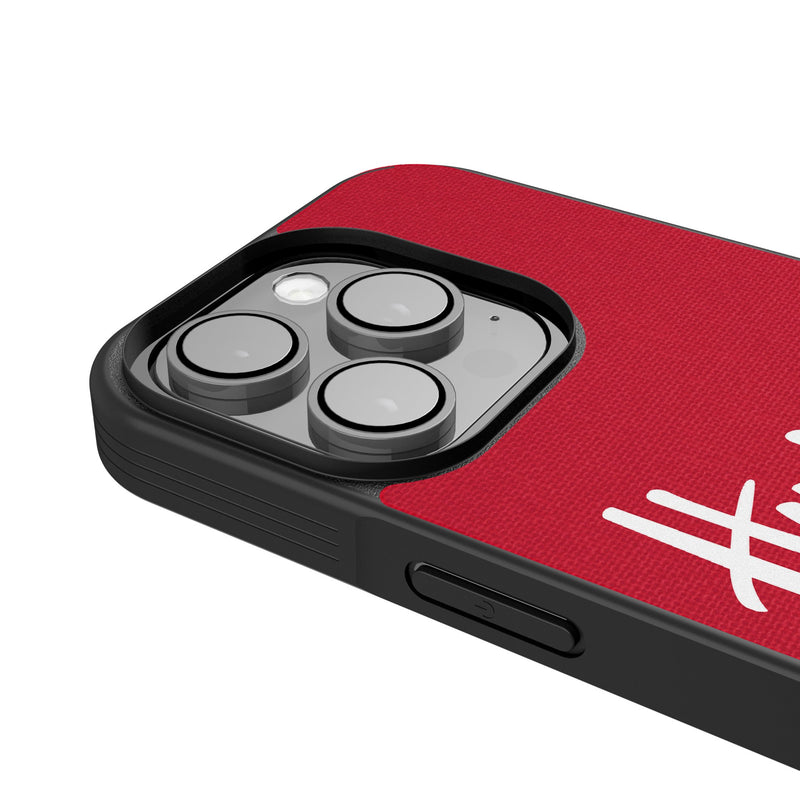 University of Nebraska Huskers Personalized Stripe iPhone Bump Phone Case for Apple iPhone Detail.Jpg