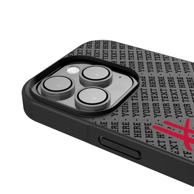 University of Nebraska Huskers Personalized EndZone Plus iPhone Bump Phone Case for Apple iPhone Detail.Jpg