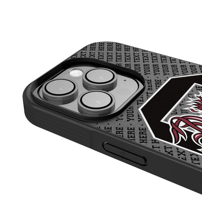 University of South Carolina Gamecocks Personalized EndZone Plus iPhone Bump Phone Case for Apple iPhone Detail.Jpg