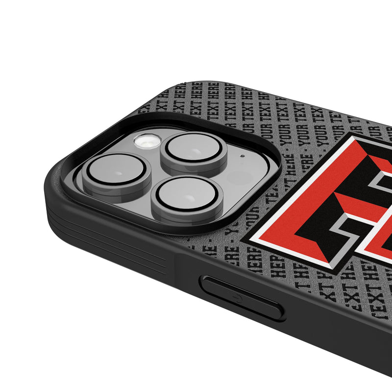 Texas Tech Red Raiders Personalized EndZone Plus iPhone Bump Phone Case for Apple iPhone Detail.Jpg