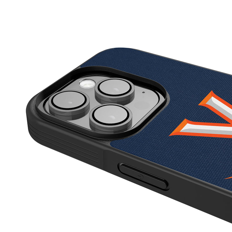 University of Virginia Cavaliers Personalized Stripe iPhone Bump Phone Case for Apple iPhone Detail.Jpg