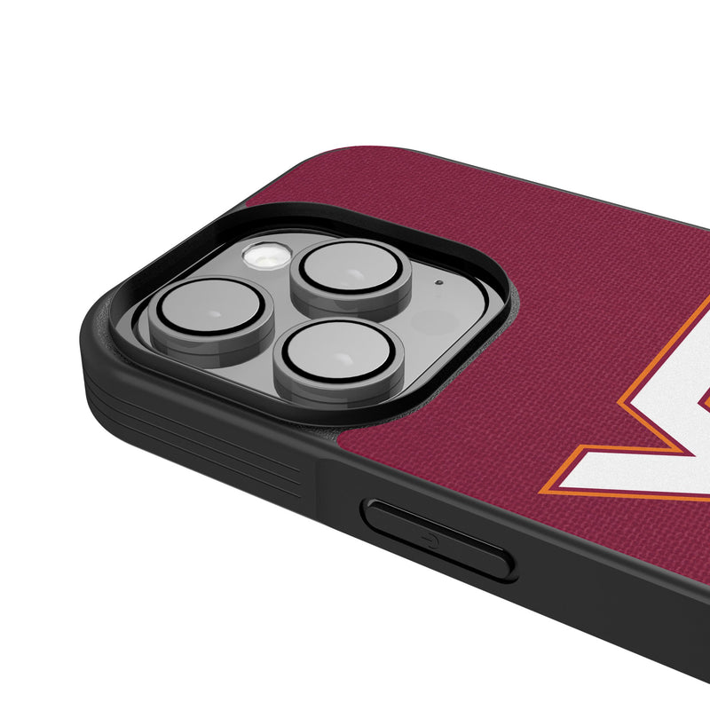 Virginia Tech Hokies Personalized Stripe iPhone Bump Phone Case for Apple iPhone Detail.Jpg