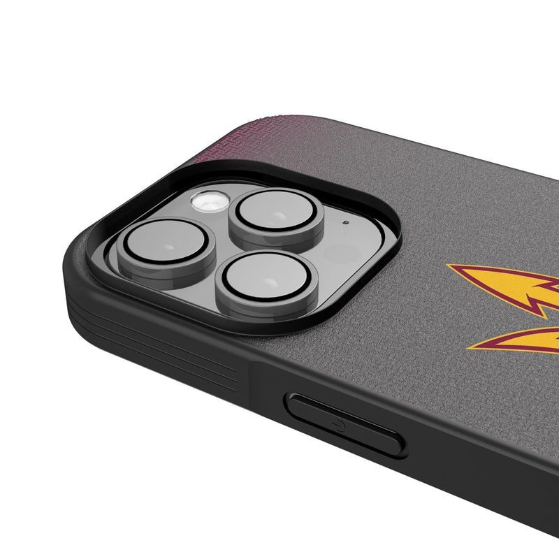 Arizona State University Sun Devils Linen iPhone Bump Phone Case for Apple iPhone Detail.Jpg