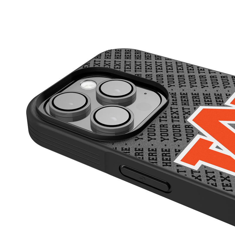 University of Auburn Tigers Personalized EndZone Plus iPhone Bump Phone Case for Apple iPhone Detail.Jpg