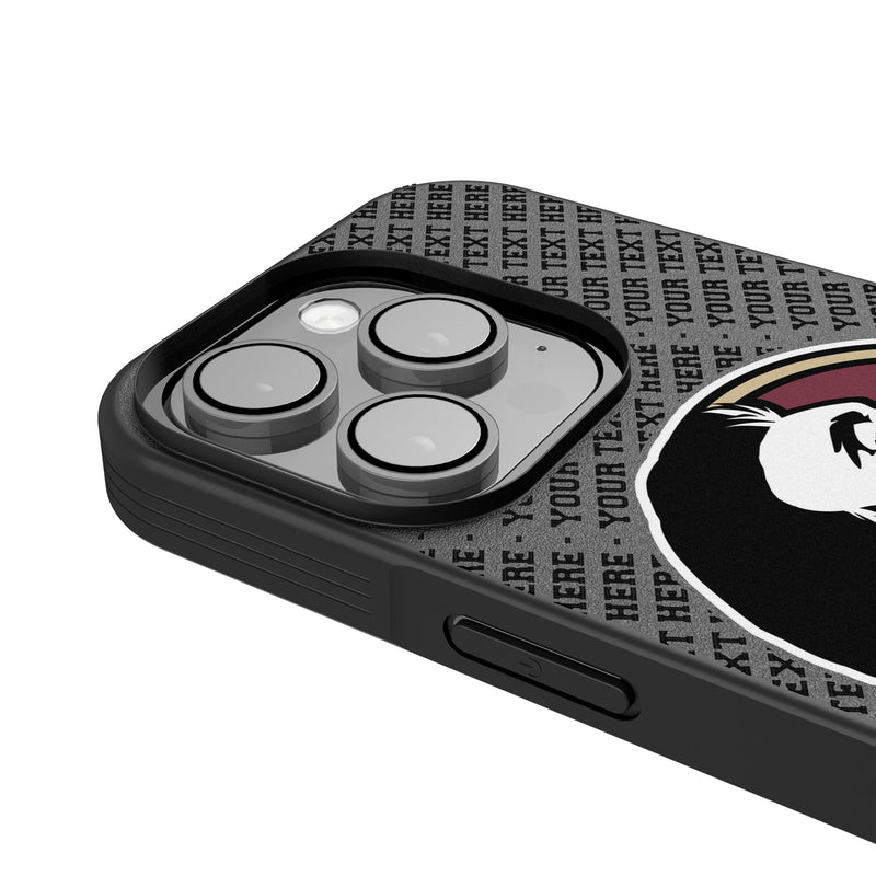 Florida State University Seminoles Personalized EndZone Plus iPhone Bump Phone Case for Apple iPhone Detail.Jpg