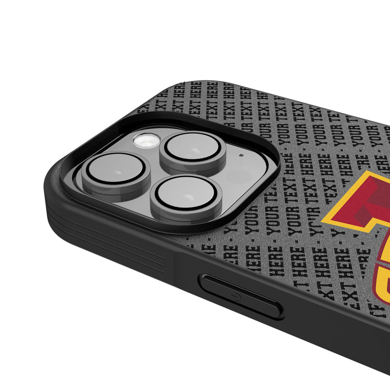 Iowa State University Cyclones Personalized EndZone Plus iPhone Bump Phone Case for Apple iPhone Detail.Jpg